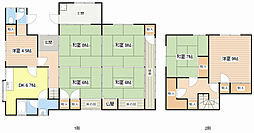 西浅井塩津浜貸家 1階7DKの間取り