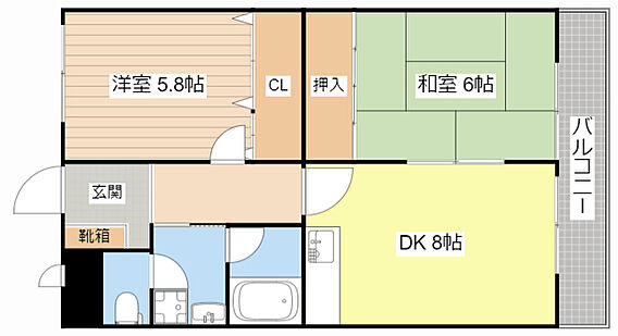 プリミエ貴生川_間取り_0