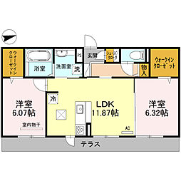 間取図画像 2LDK