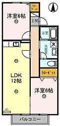 間取図画像 2LDK
