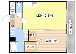 エレガンテ 1LDKの間取図画像