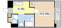 ハイツエクセル7番館 1Kの間取図画像