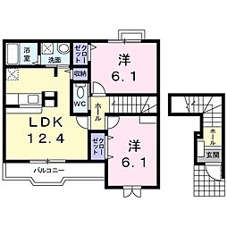 間取図画像 2LDK