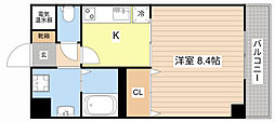 グレース大嘉 1Kの間取図画像