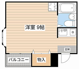 Y・Tハイツ ワンルームの間取図画像