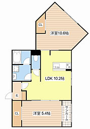 Lumigrace 2階2LDKの間取り