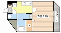 エスポワールOKD 1Kの間取図画像