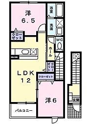 ライブウィル 2LDKの間取図画像
