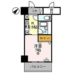 間取図画像 1K