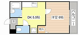 L'sHouse 1DKの間取図画像