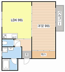MaisondeLibra 1LDKの間取図画像