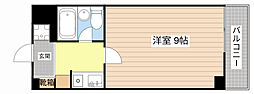 カーサ・ソラッツオ 1Kの間取図画像