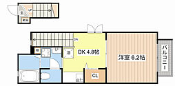 アメニティハウス・サノ 1DKの間取図画像
