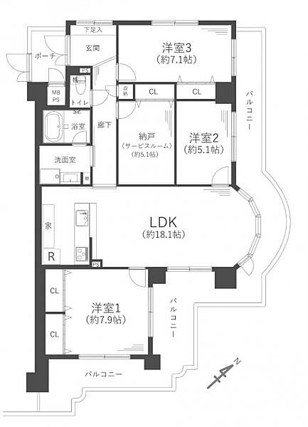 間取り：327002331464