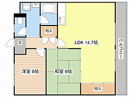 NaSu8 2LDKの間取図画像