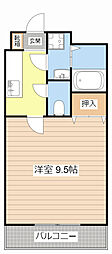 クレスト今宿 1Kの間取図画像