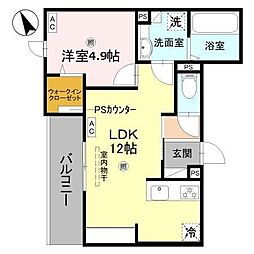 FT.Recolte(エフティーレコルト) 1LDKの間取図画像