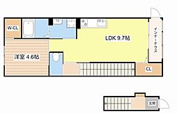 甲南町葛木新築アパート 1LDKの間取図画像