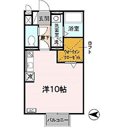 アルボルモニア1 ワンルームの間取図画像