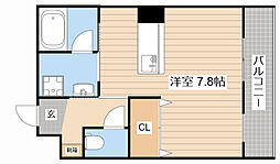 JR東海道・山陽本線 南彦根駅 3.1kmの賃貸マンション 1階ワンルームの間取り