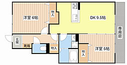 JR東海道・山陽本線 彦根駅 徒歩25分の賃貸アパート 1階2DKの間取り