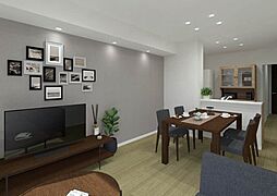 JR北陸本線 長浜駅 徒歩15分の賃貸アパート 2階2LDKのリビング/ダイニング