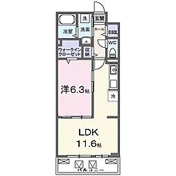 間取図画像 1LDK