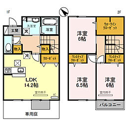 JR東海道・山陽本線 野洲駅 徒歩21分の賃貸アパート 1階3LDKの間取り