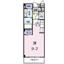 メゾン　カルム 1階1Kの間取り