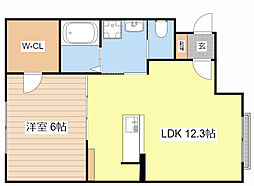 間取図画像 1LDK