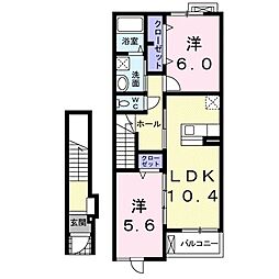 間取図画像 2LDK