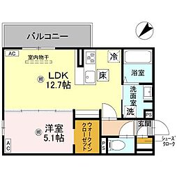 間取図画像 1LDK