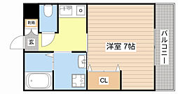 間取図画像 1K