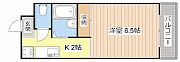 メゾンYK 1Kの間取図画像