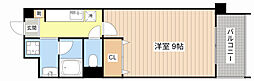 プリエール南草津 1Kの間取図画像