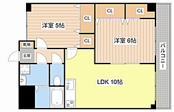 リファインドパレス 2LDKの間取図画像
