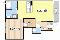 ジョイフルメゾンSK 1LDKの間取図画像