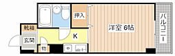 フェルティ・シャトー滋賀水口 1Kの間取図画像