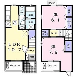 間取図画像 2LDK