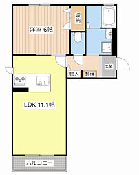 間取図画像 1LDK