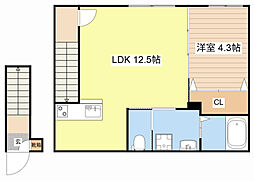 間取図画像 1LDK