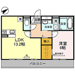リベルタ 1LDKの間取図画像