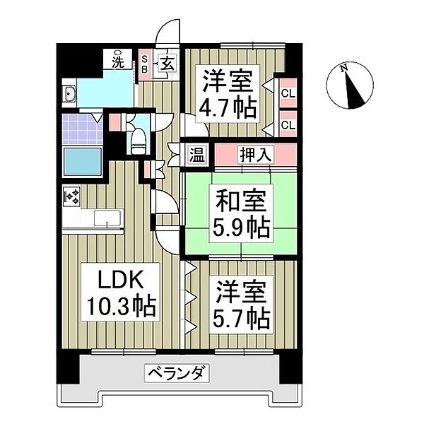 同じ建物の物件間取り写真 - ID:209005648817