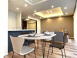 セレッソコート緑地公園レジデンス 3LDKのリビング/ダイニング