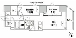 間取図画像 2LDK