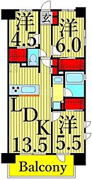 アヴァンカーサ町屋 3階3LDKの間取り