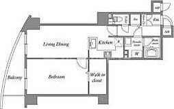 オーパスホームズ白山 4階1LDKの間取り