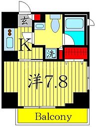 アイル　プレミアム駒込 5階1Kの間取り