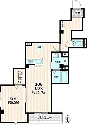 仮称）グレース 2階1LDKの間取り