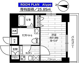 ステージファースト西巣鴨 10階1Kの間取り